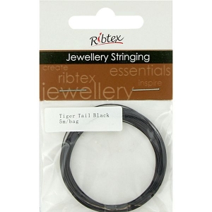 Tiger Tail 0.38mm Black x 5m